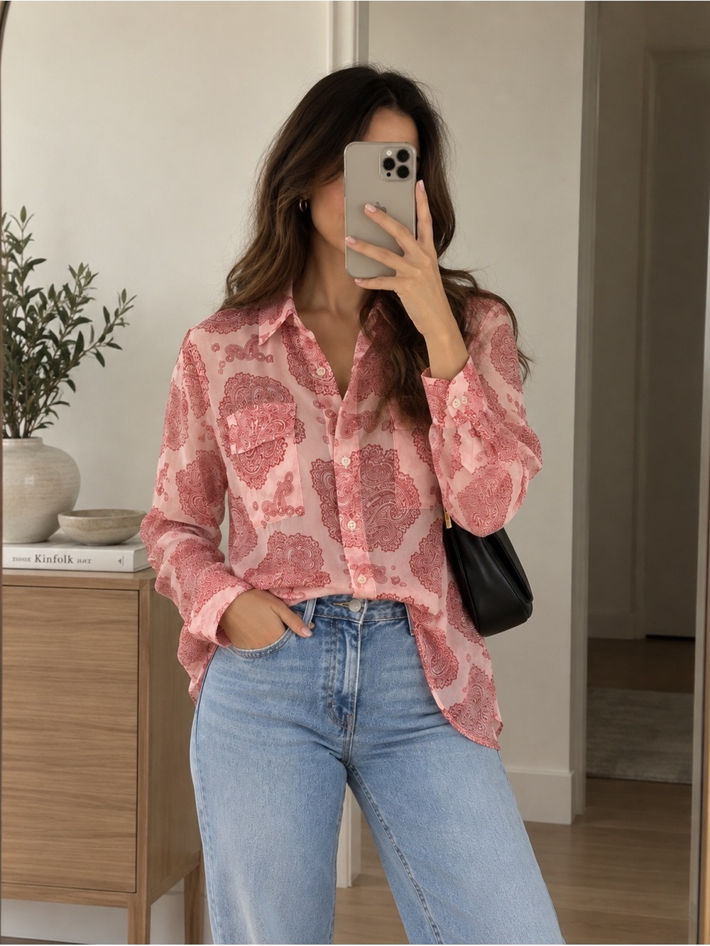 Equipment 100% Silk Paisley Print Button-Up Blouse